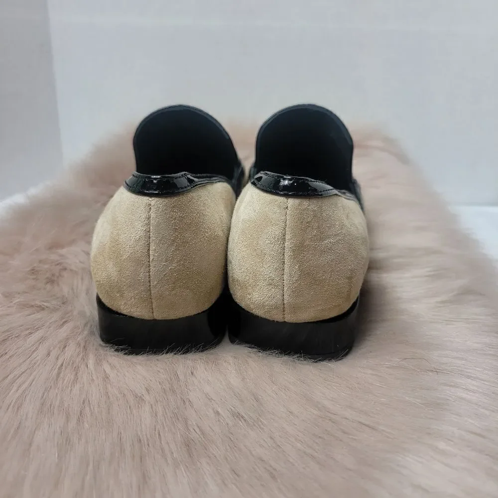 Donald Pliner Women's Rezza Smoking Slip-On Loafers Shoes Size 8.5